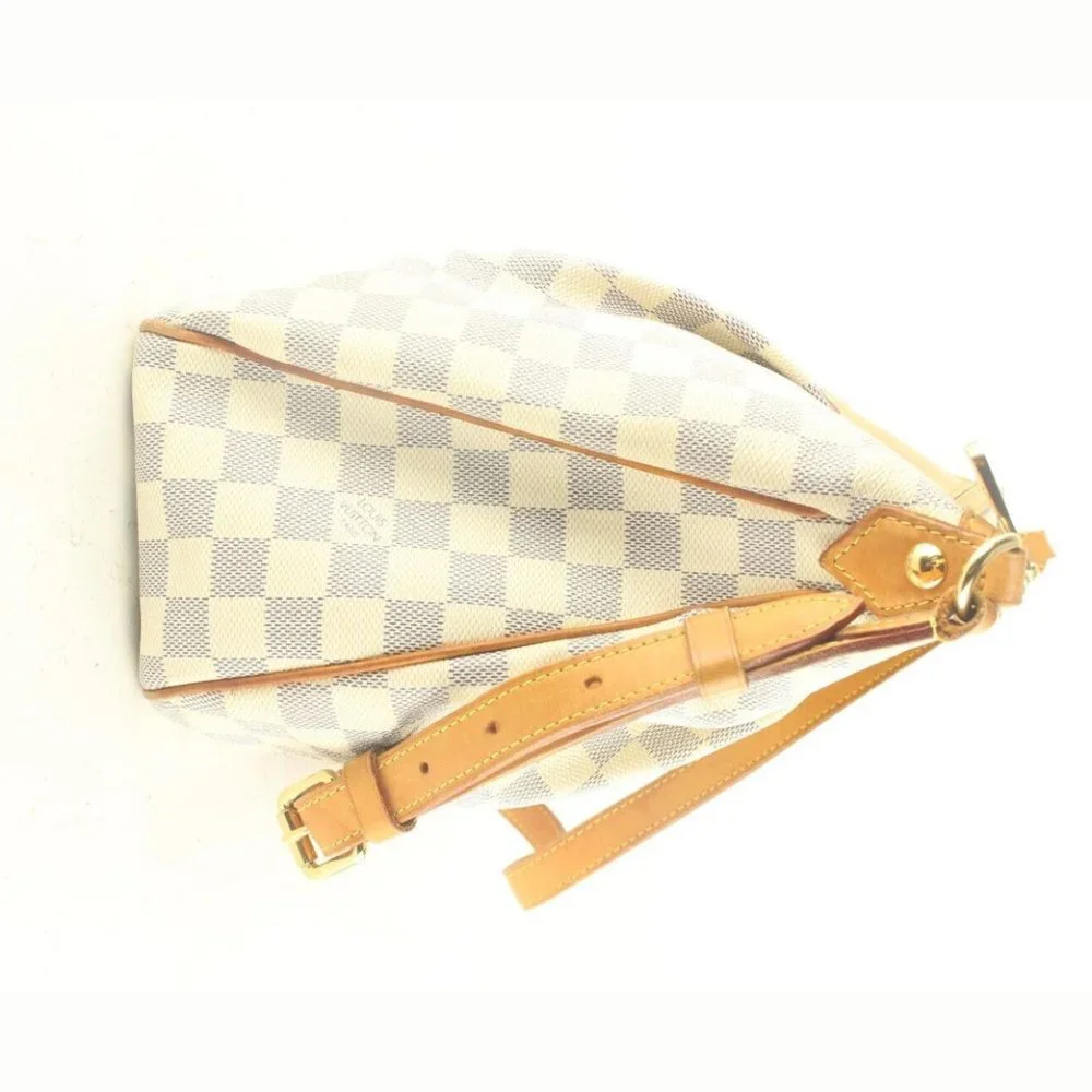 Louis Vuitton Siracusa Shoulder Bag PM White Leather 8LV919k